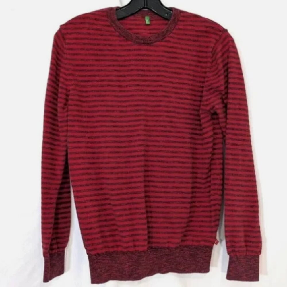 Striped Red 100% Cotton Sweater